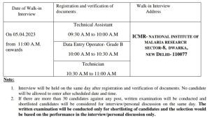 ICMR NIMR Recruitment 2023 