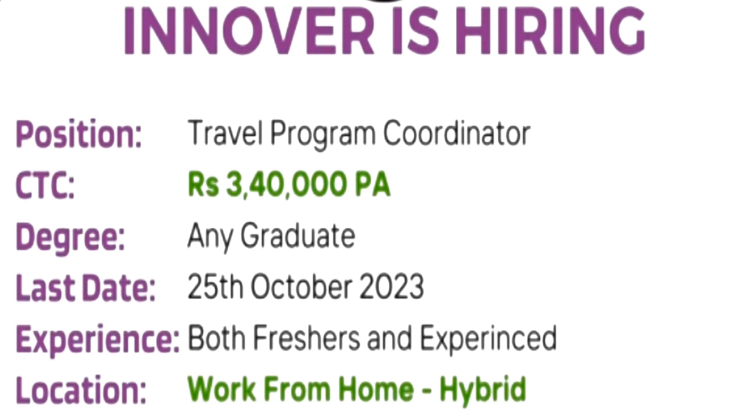 Innover Work From Home Jobs