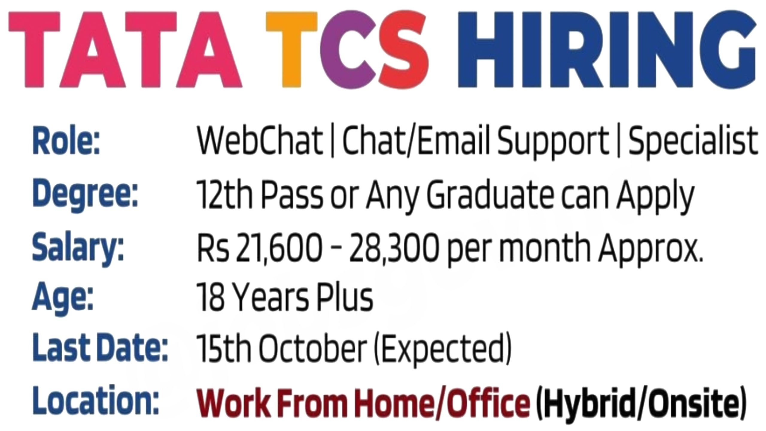 TATA TCS Hiring 2023