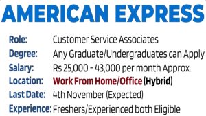 American Express Wfh Jobs 2023 