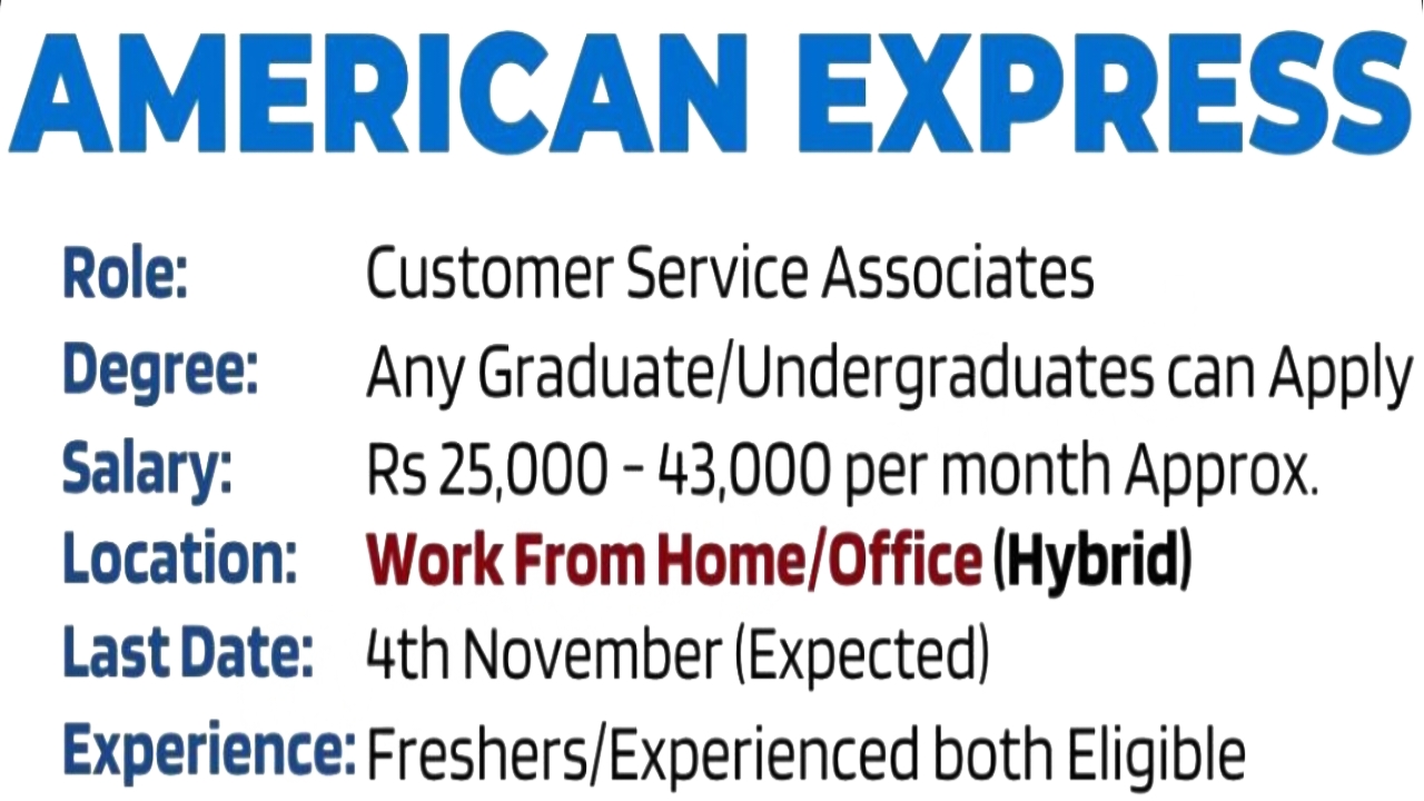 American Express Wfh Jobs 2023