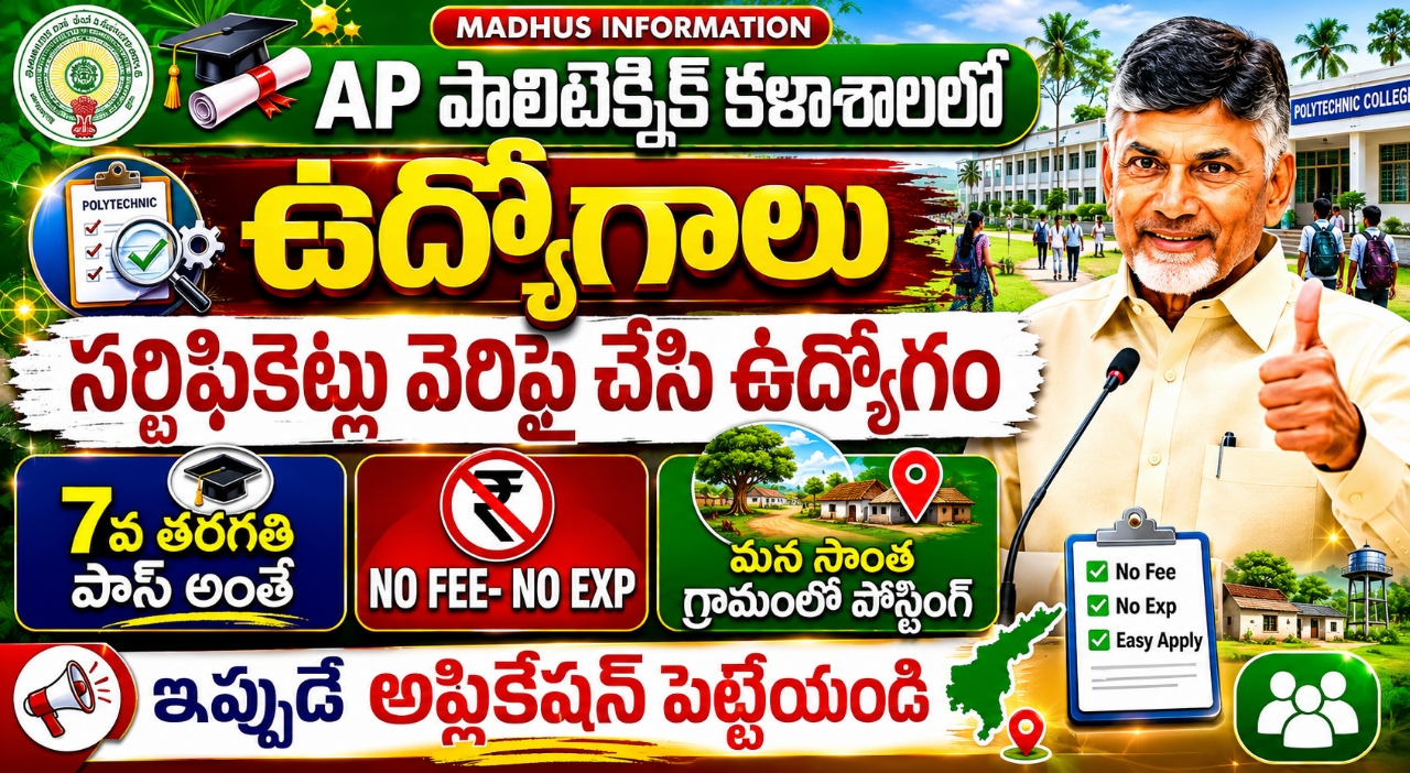 AP Polytechnic College Recruitment 2026