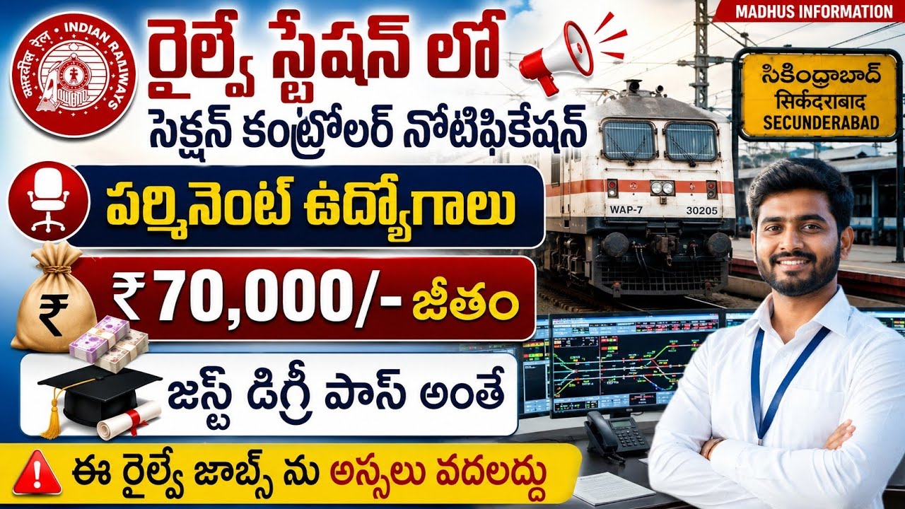 RRB Section Controller Notification 2026
