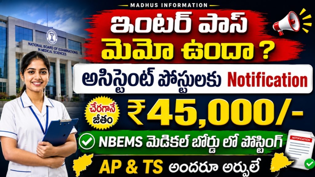 NBEMS Recruitment 2026