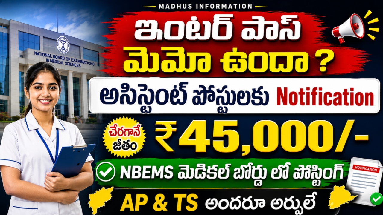 NBEMS Recruitment 2026