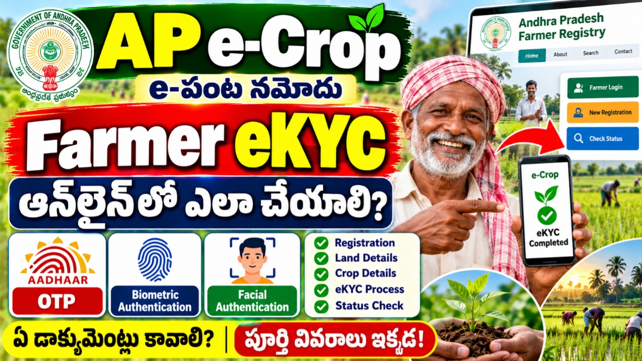 AP e-Crop Farmer eKYC 2026 Online Process
