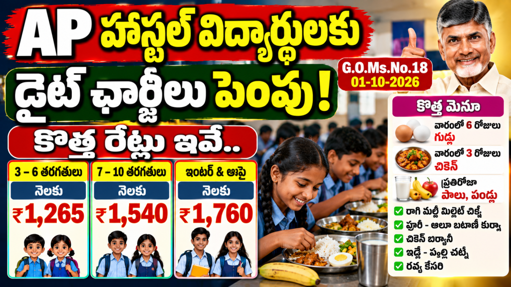 AP Hostel Diet Charges 2026